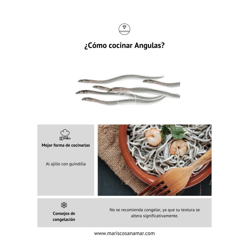 ¿Cómo cocinar angulas? La mejor forma de cocinar el pescado. Congelar angulas.