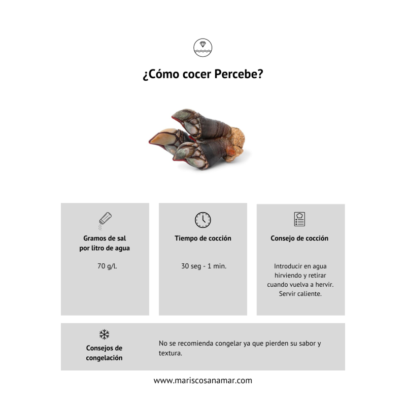 ¿Cómo cocer percebe? Tiempo de cocción del marisco