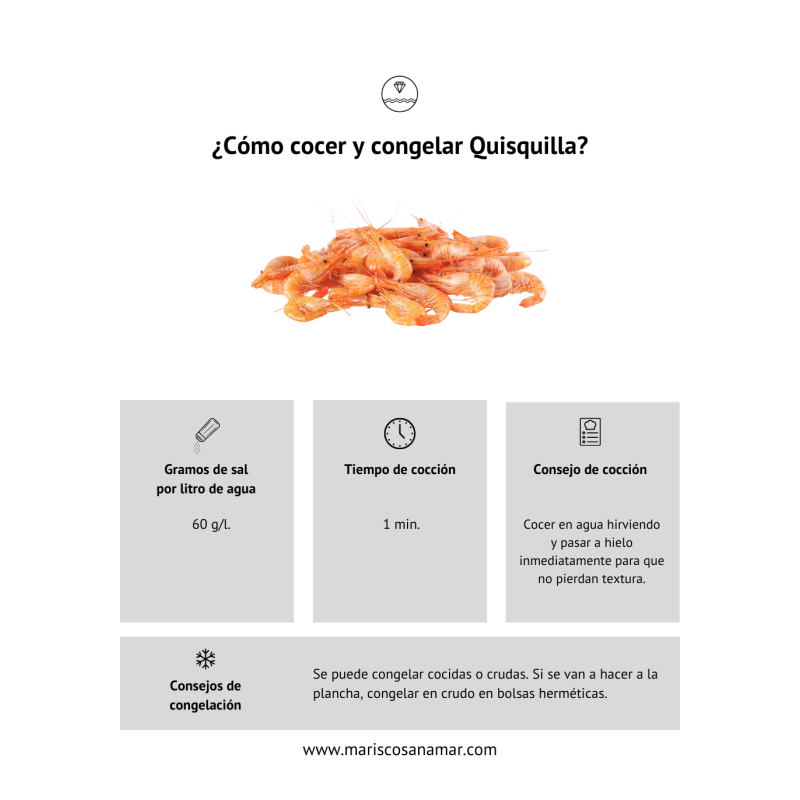 ¿Cómo cocer quisquilla? ¿Cómo congelar quisquilla? Tiempo de cocción del marisco