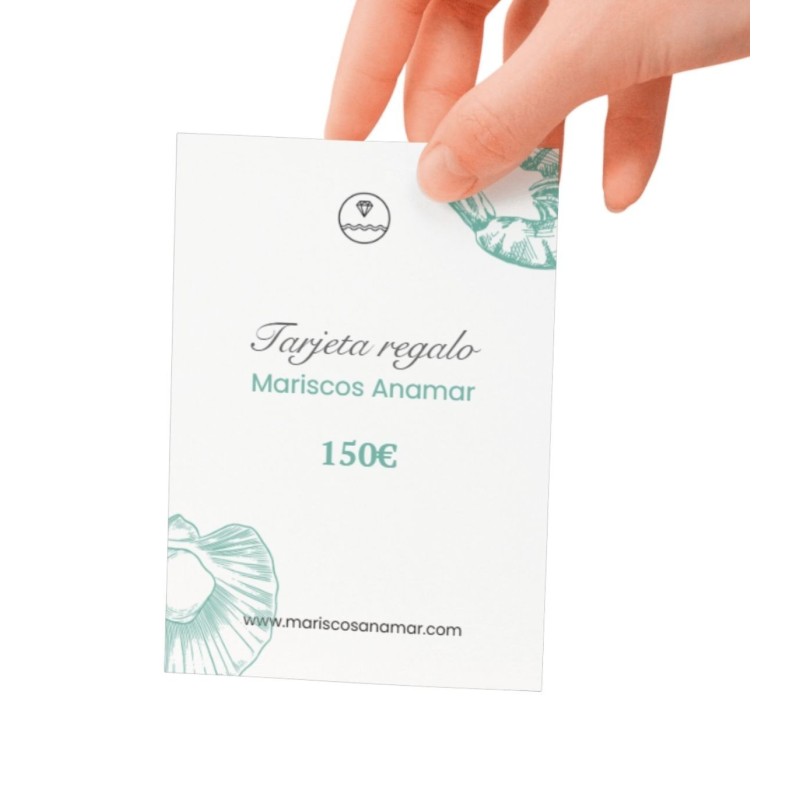 Tarjeta regalo Mariscos Anamar 150€ – Regalo gourmet online