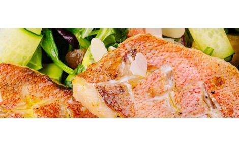 Pargo o Machote al Horno con Verduras